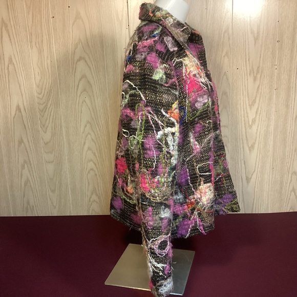 Chico’s Multi Floral Jacket size 2 - Picture 3 of 8